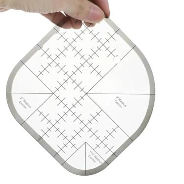 Imagem de Régua de corte de canto curvo para costura e acolchoamento