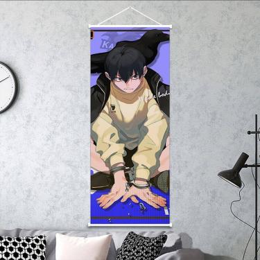 Imagem de Pintura de arte de parede em tela Tobio Kageyama de Haikyuu 25x75cm