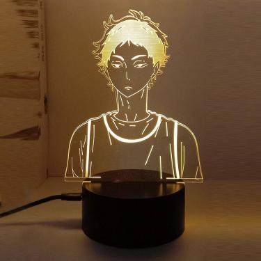 Imagem de Luz noturna LED 3D Haikyuus Akaashis Keijis que muda de cor