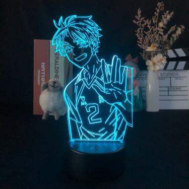 Imagem de Luz noturna LED 3D Haikyuus Sugawaras Koushis que muda de cor