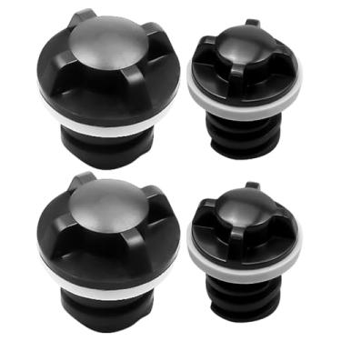 Imagem de MQLPXI Plugue de drenagem para refrigeradores YETI RTIC, plugues de drenagem grandes e pequenos adequados para YETI RTIC Novos 2 refrigeradores de drenagem, 4 peças