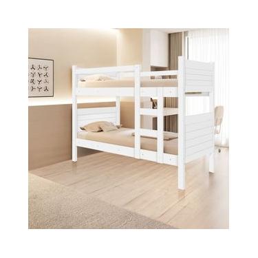 Imagem de Beliche Barreto Virtus com Escada, Grade de Proteção e Acabamento em Pintura UV