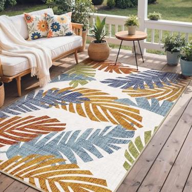 Imagem de GENIMO Tapete para área externa e interna, 1,8 m x 20,3 cm, impermeável, não cai, fácil de limpar, tapete de folhas para pátio, sala de estar, varanda, sala de jantar, trailer, deck, quarto