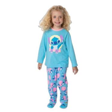 Imagem de Pijama Manga Longa Algodão Menina Stitch - Puket, 4