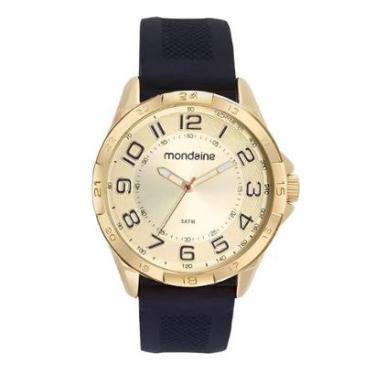 Imagem de Relógio Mondaine Dourado com Pulseira de Silicone 53829GPMVDI4-Masculino