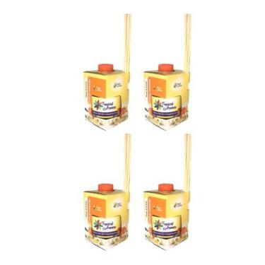 Imagem de Kit 4 Difusores Ambiente Aromatizador Tropical Aromas 250ML