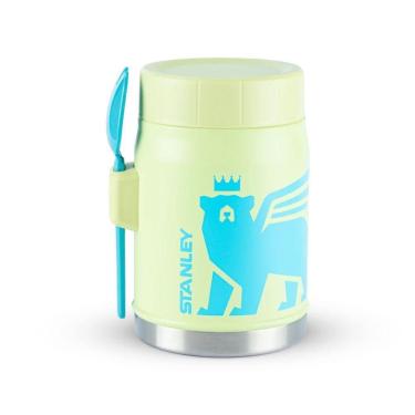 Imagem de Pote Térmico Stanley Com Garfolher Kids Infantil Youth | 414ml Citron