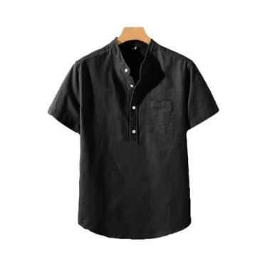 Imagem de Camiseta De Algodão Juvenil De Verão, Cor Sólida, Manga Curta, Respirá