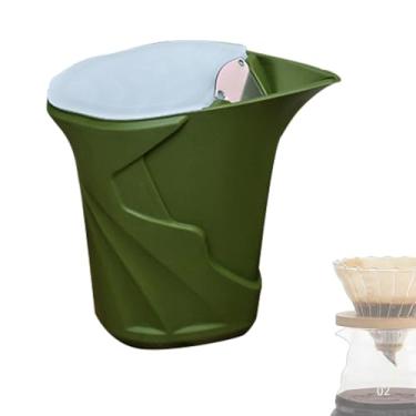 Imagem de Cafeteiras pequenas, cafeteira com coador pequeno - Cafeteira de silicone modo de três velocidades coador copo feito à mão - Pote de água, bule ergonômico para fazer café para acampamento ao ar livre