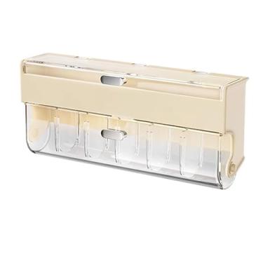 Imagem de SUNGOOYUE Caixa de Armazenamento de Acessórios de Cabelo para Montagem Em Parede, Transparente, Sem Broca, Organizador de Vaidade, Decoração Com Compartimentos para Grampos de Cabelo, Joias, (Estilo