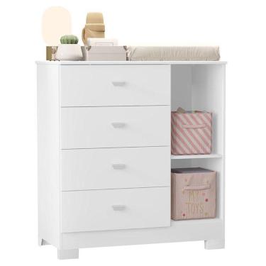 Imagem de Cômoda Infantil New Katatau Branco Acetinado - Reller