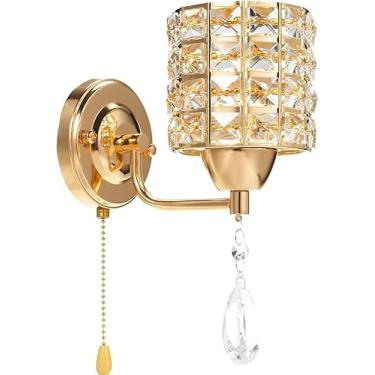 Imagem de Apliques de Parede Cristal Moderno Luzes Lado Cama para Sala Jantar Corredor Quarto Lâmpada