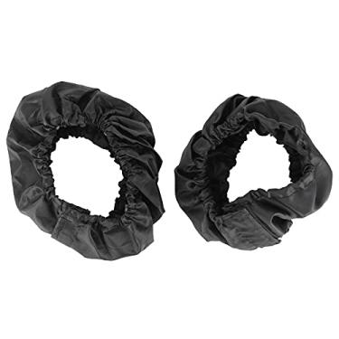 Imagem de ZAWELIYO 2 Pçs Capa de Roda de Carrinho de bebê Oxford Pano Protetor de Roda à Prova de Poeira para Carrinho de bebê e Cadeira de Rodas Reutilizável Lavável (conjunto de rodas pequenas)