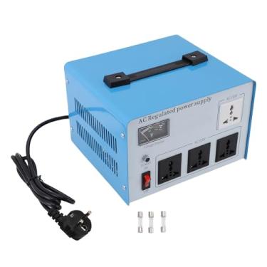 Imagem de Fafeicy Estabilizador de Tensão CA Regulador de Tensão Automático Monofásico de 1000 W Com Saída Estável de Baixo Ruído para Equipamentos Eletrônicos de Escritório Doméstico (Plugue UE 160-250V)