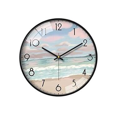 Imagem de Relógio 25,4 cm/30,5 cm/35,5 cm, sala de estar, quarto, estudo, relógio silencioso, moderno, decoração moderna, relógio de parede (30,5 cm)