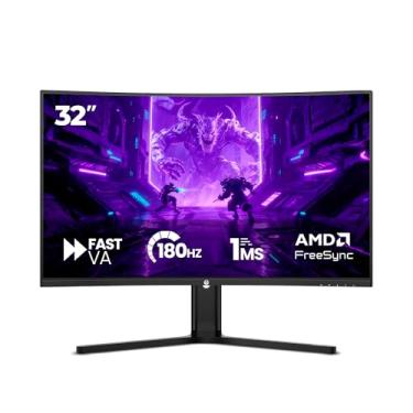 Imagem de Monitor Gamer Curvo Haiz 32” LM32GM VA Full HD 180Hz 1ms FreeSync HDR10 HDMI DisplayPort Curvatura R1500
