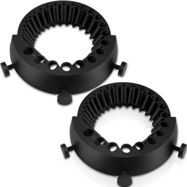 Imagem de MABCIRY Afiador de brocas, ferramenta de moagem de broca de plástico eficiente, acessórios de rebarbadora multiuso para brocas de 2 a 13 mm, compatível com moedor de 125 mm para moagem e polimento