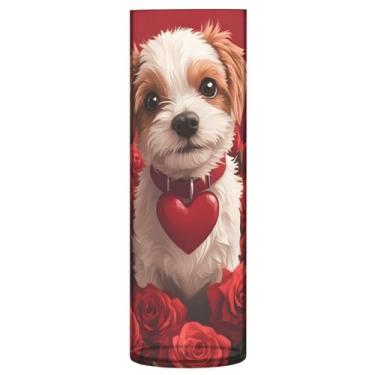 Imagem de Qilmy Vaso fofo de Dia dos Namorados para flores, vaso de belas artes, decoração de casa para escritório, sala de jantar, sala de estar, casamento341