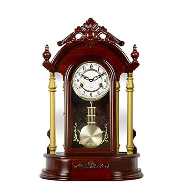 Imagem de Sala de Estar Relógio de Mesa Estilo Europeu Relógios de Madeira Maciça e Relógios Mecânicos Relógios de Mesa Grandes Decoração de Nave (Cor: A, Tamanho: 4060cm) (A 40 * 60 cm)