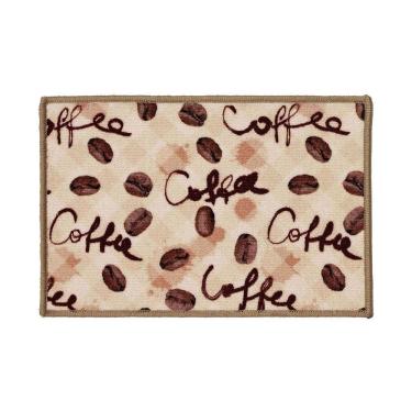 Imagem de Tapete Cozinha Antiderrapante Clean 24 Bege Cinza 0,40x0,60m