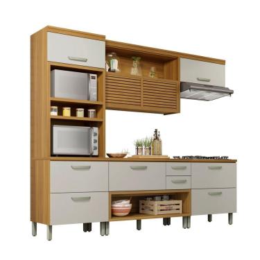 Imagem de Cozinha Completa 4 Peças Princesa Nesher Freijó-off White