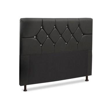 Imagem de Cabeceira Para Cama Box Casal Queen 160cm Corino Preto
