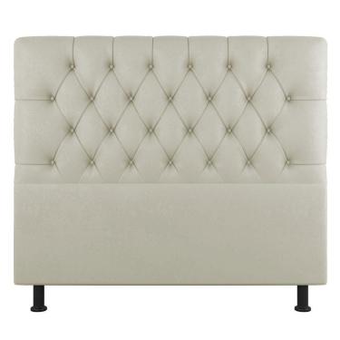Imagem de Cabeceira Cama Box Casal Queen Size Nice 160cm Sintético Bege - Abmaza