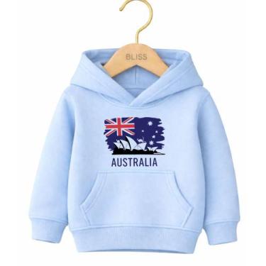 Imagem de Moletom Canguru Infantil Estampa Austrália 1018 Dia a Dia Qualidade Vo