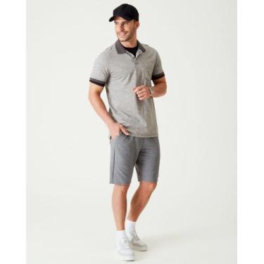 Imagem de Bermuda Básica Masculina Cintura Média Em Moletom Sem Flanela - Malwee