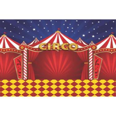 Imagem de Painel de Lona Circo Encantado - Fabrika de Festa, 400x250cm