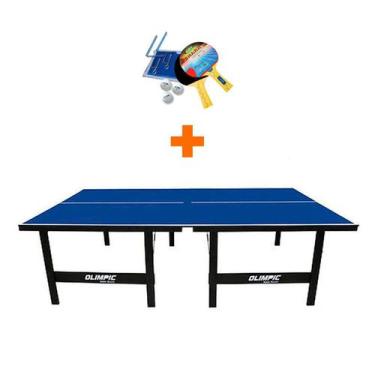 Imagem de MESA PING PONG ESPECIAL MDP 15mm Olimpic 1013 + KIT TÊNIS DE MESA 5031
