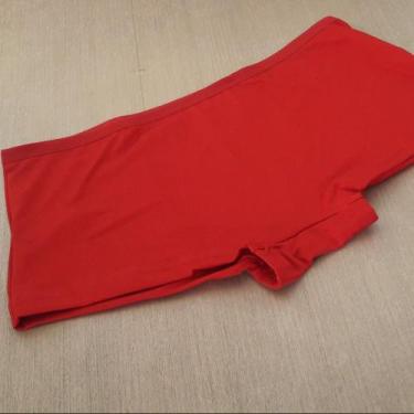 Imagem de Calcinha Cueca Feminina Tipo Shortinho Cor:RubiTamanho:M - Kit Mania L