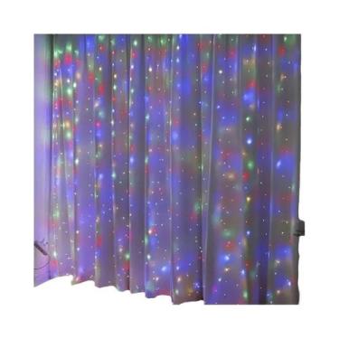 Imagem de Luzes De Cortina LED Com Controle Remoto USB, 8 Modos, Luzes De Fada P
