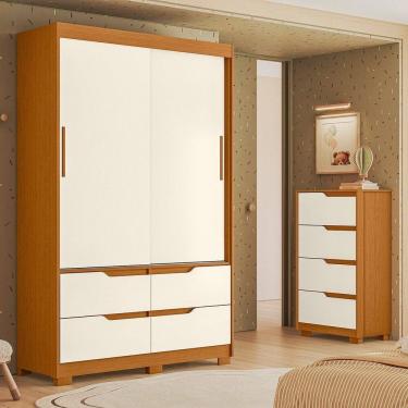 Imagem de Conjunto Quarto Infantil Completo Sole Cinamomo / Off White