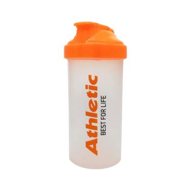 Imagem de Coqueteleira Athletic 700 ml Shaker Antivazamento Livre de BPA com Marcação de Medidas Cor Laranja