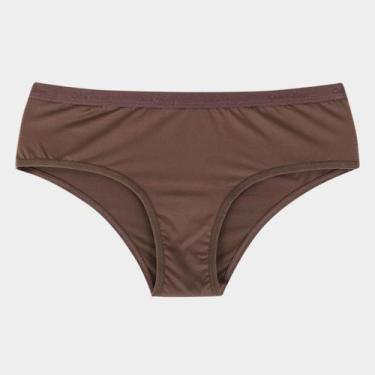Imagem de Calcinha Calvin Klein Hipster Microfibra Soft Touch, Marrom, P