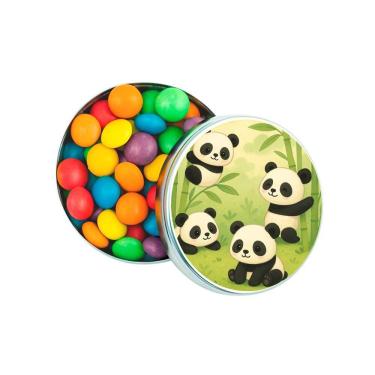 Imagem de Kit 30 Latinhas Lembrancinhas Pandinhas