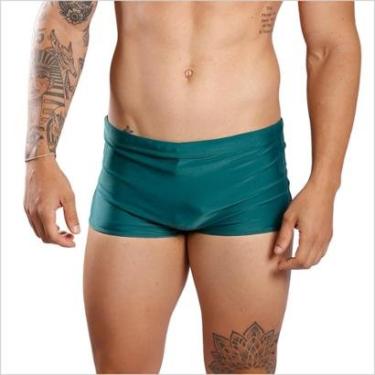 Imagem de Sunga Boxer Lisa Larga Masculina Adulto Moda Praia-Masculino