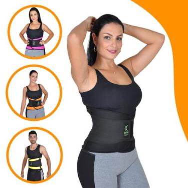 Imagem de Cinta Modeladora Térmica Reduz Medidas Queima Gordura Less Now, Amarel