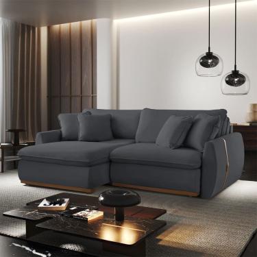 Imagem de Sofa cama 230 cm Braco 15 cm Retratil e Reclinavel Inova Meu Sofa Online