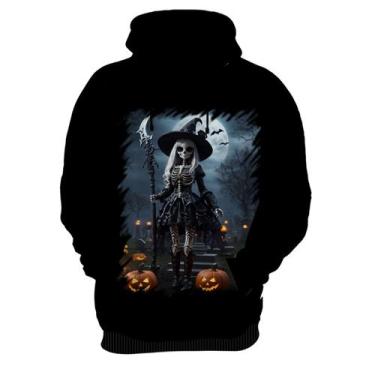 Imagem de Blusa de Frio Bruxa Caveira Halloween 18 - Kasubeck Store, Inf 10