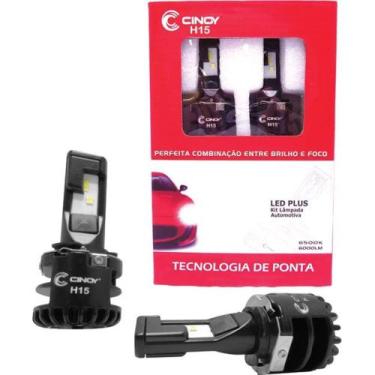 Imagem de Par Lâmpadas Super Led Plus Cinoy H15 Original Carro, Caminhão e Ônibu