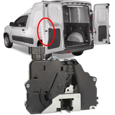 Imagem de Fechadura Elétrica Porta Traseira Fiorino Bau G3 2014 À 2024 - HD