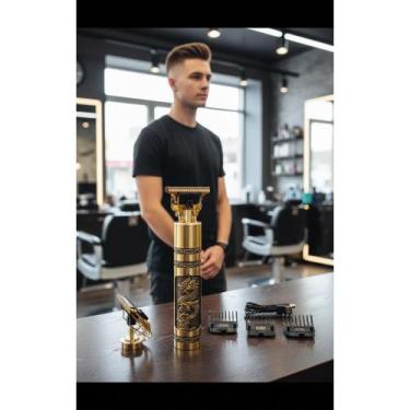 Imagem de 2x Máquina Cortar Cabelo Barba Profissional USB Bivolt - Congratulatio