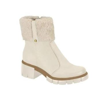 Imagem de Bota Moleca Coturno Feminino Salto Tratorado Pelo 5338 108-Feminino
