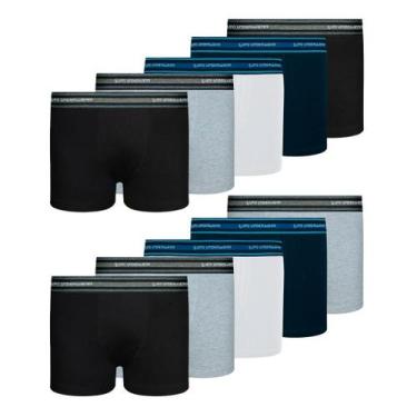 Imagem de Kit 10 Cuecas Boxer Infantil Lupo Box Criança Algodão Menino - SORTIDO