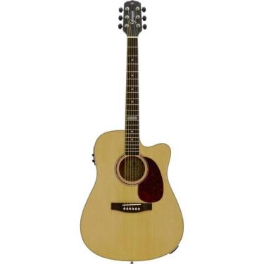 Imagem de Violão Eletroacústico Giannini GF1D CEQ N Folk Natural GF-1D