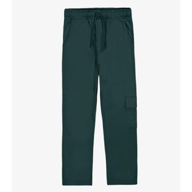 Imagem de Calça Infantil Menino Sarja Cotton Trick Nick Verde, 4, Verde