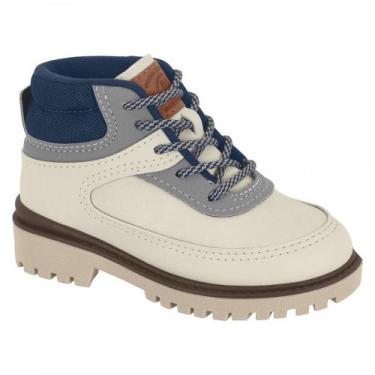 Imagem de Bota Molekinho 2144.233 Coturno Infantil, Off white, 20