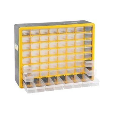 Imagem de Caixa Organizadora Pvc 64 gavetas 50x16x40cm Vonder OPV0310